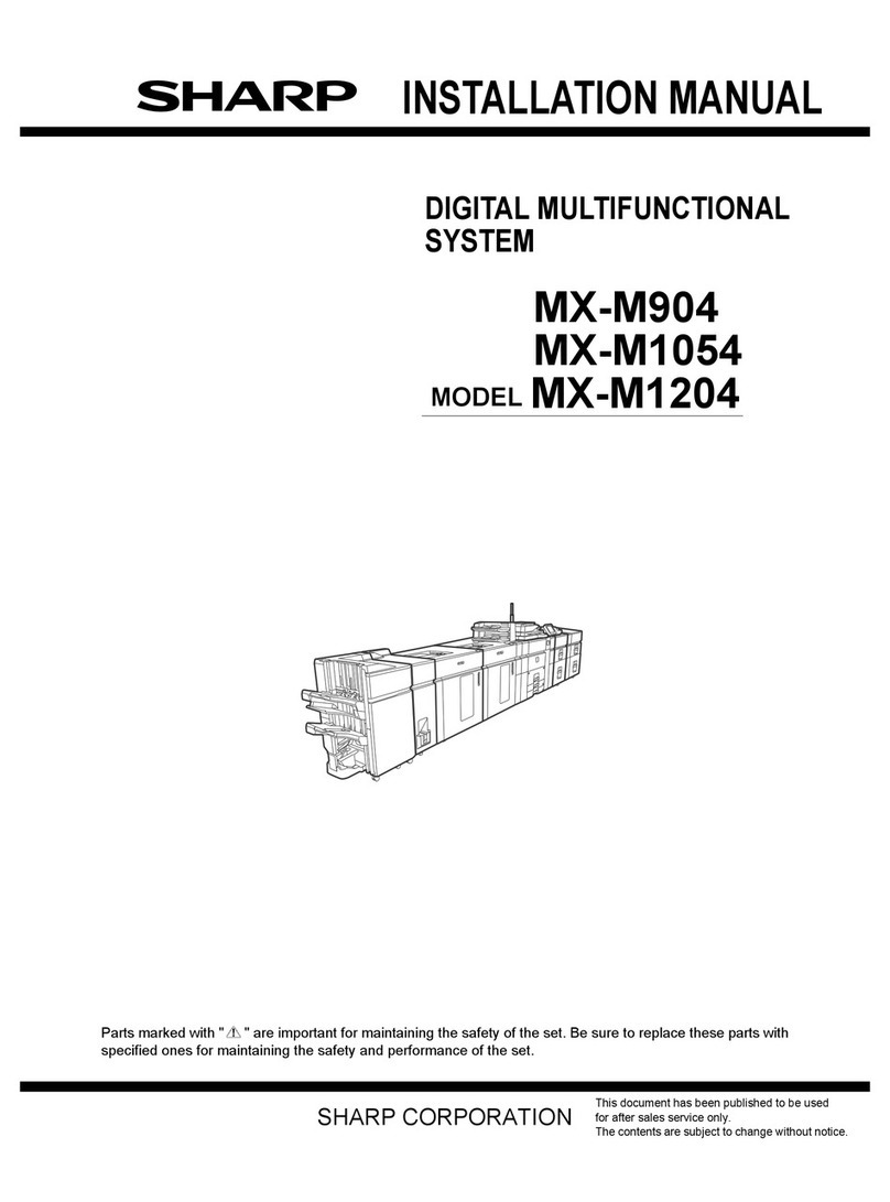 Sharp MX-M904 User manual
