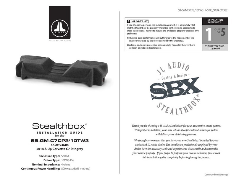 JL Audio Stealthbox SB-GM-C7CP2 installation guide