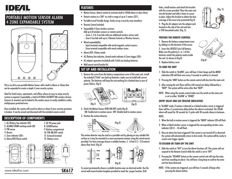 Ideal Security sk601 manual