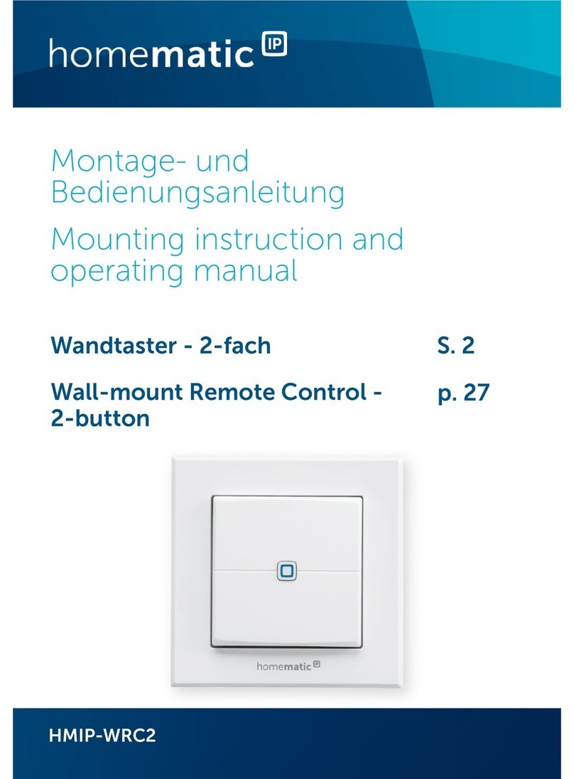 HomeMatic HMIP-WRC2 Mounting instruction and operating manual