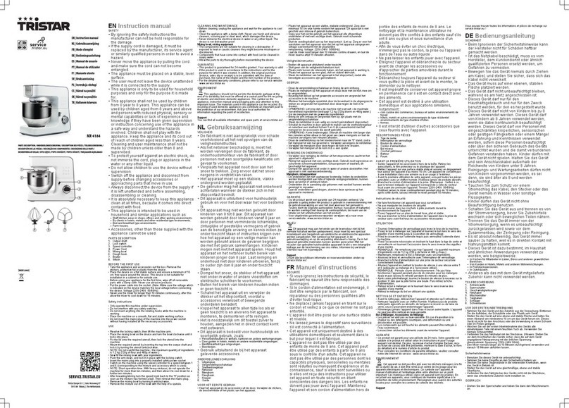 TriStar MX-4184 instruction manual