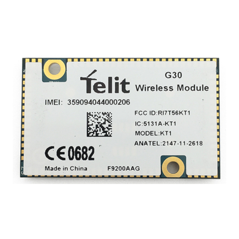 Telit Wireless Solutions G30 Hardware user's guide