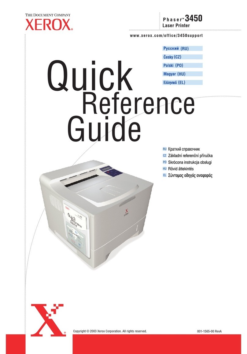 Xerox Phaser 3450 User manual