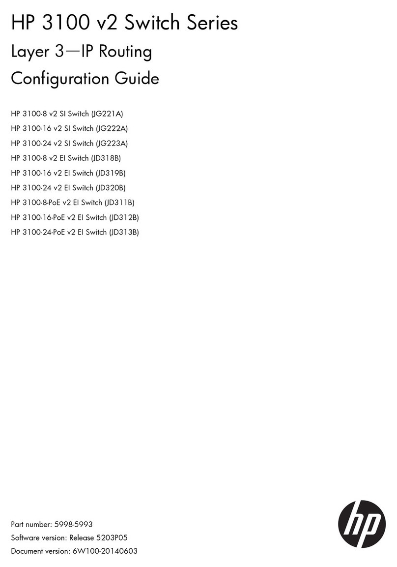 HP 3100-8 v2 SI User manual
