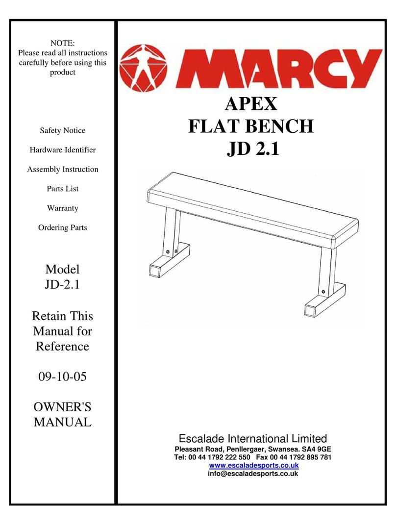Marcy JD-2.1 User manual