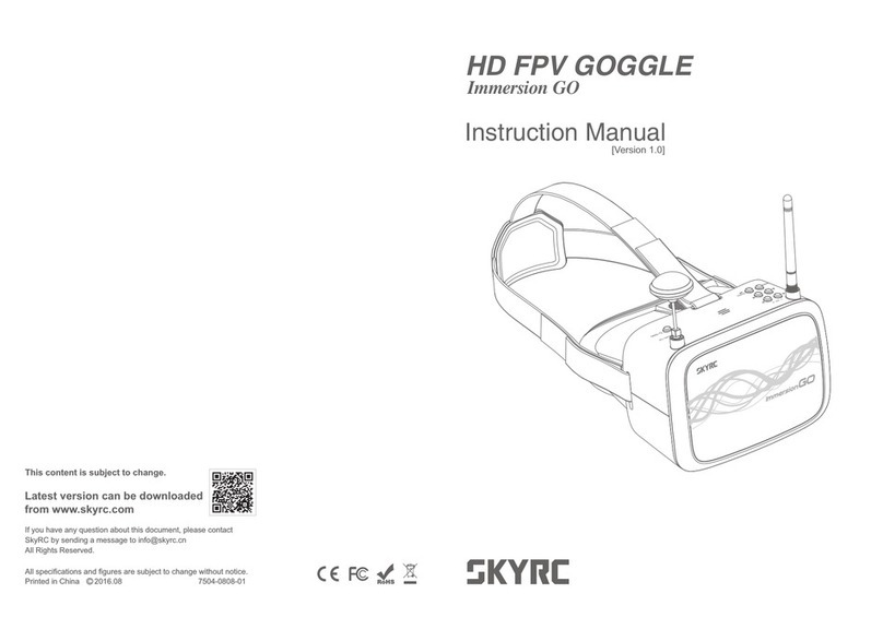 Skyrc HD FPV GOGGLE instruction manual