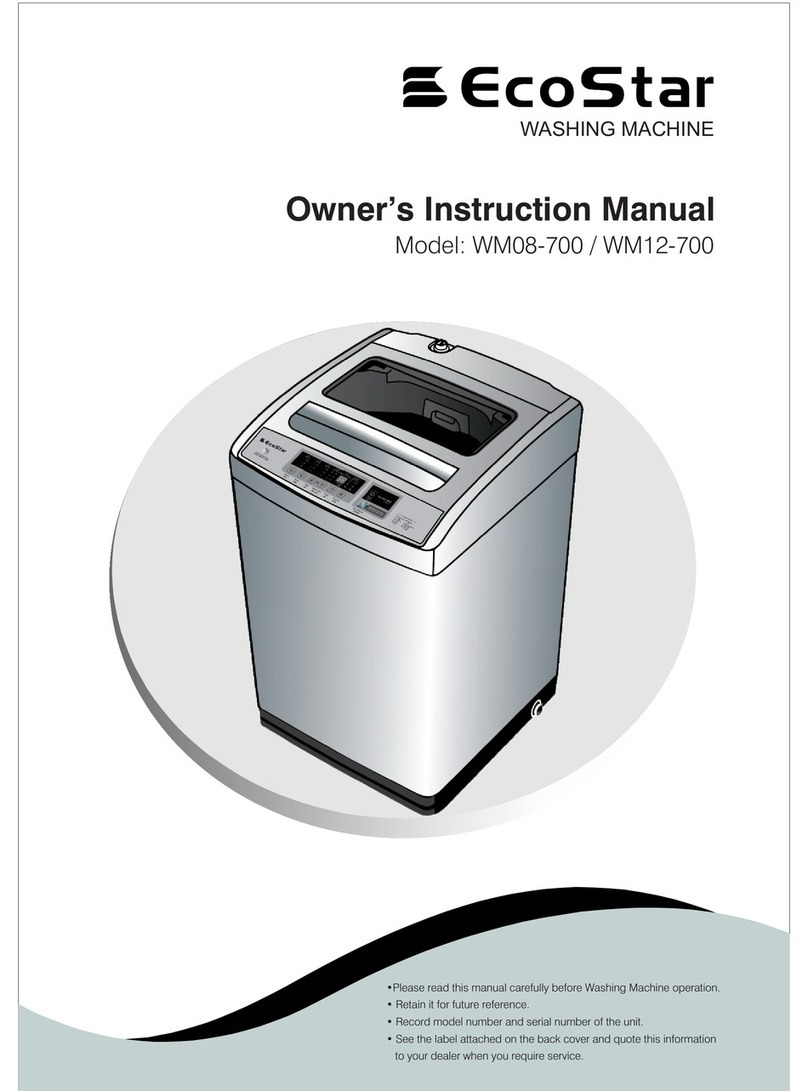 ECOSTAR WM08-700 Owner's instruction manual
