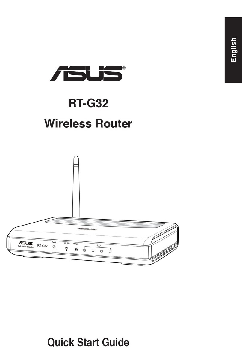 Asus RT-G32 - Wireless Router User manual Asus RT-G32 - Wireless Router User manual