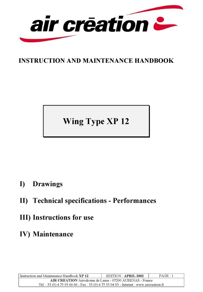 Air Creation XP 12 Instruction and maintenance handbook