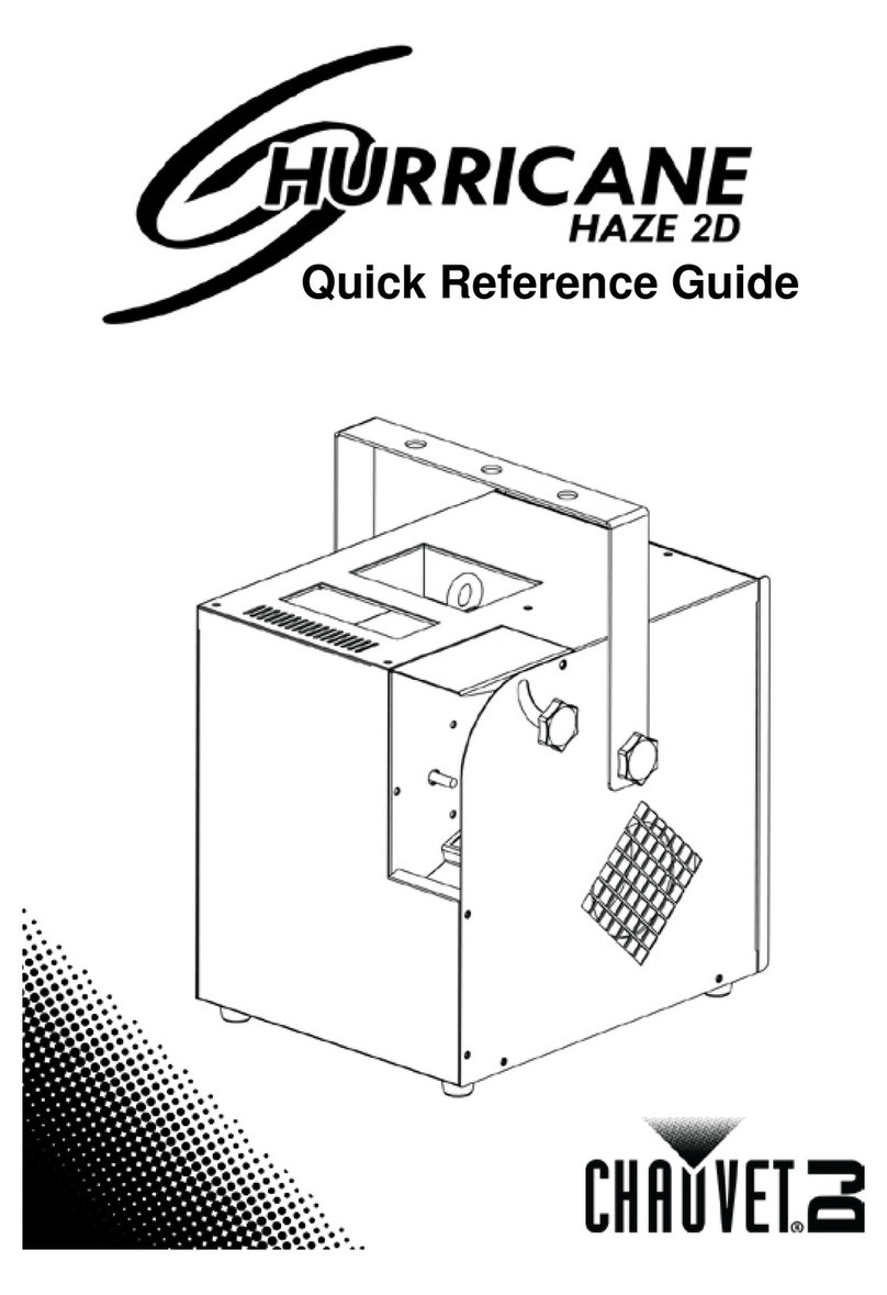 Chauvet Hurricane Haze 2D Quick reference guide