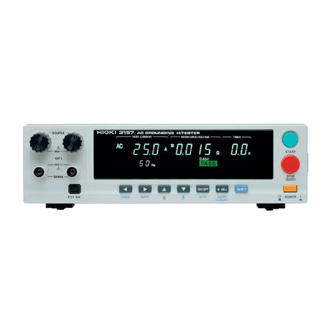 Hioki 3157 User manual