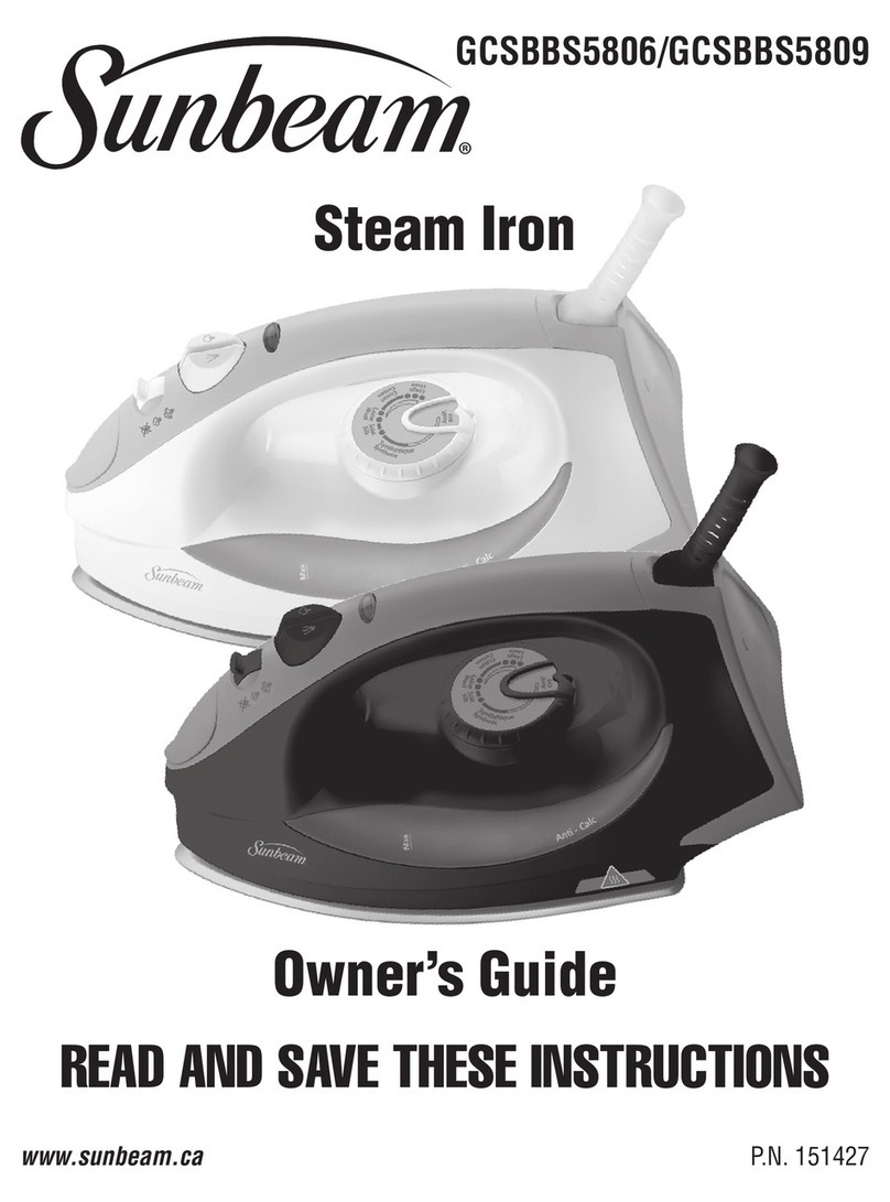 Sunbeam GCSBBS5806 owner's guide