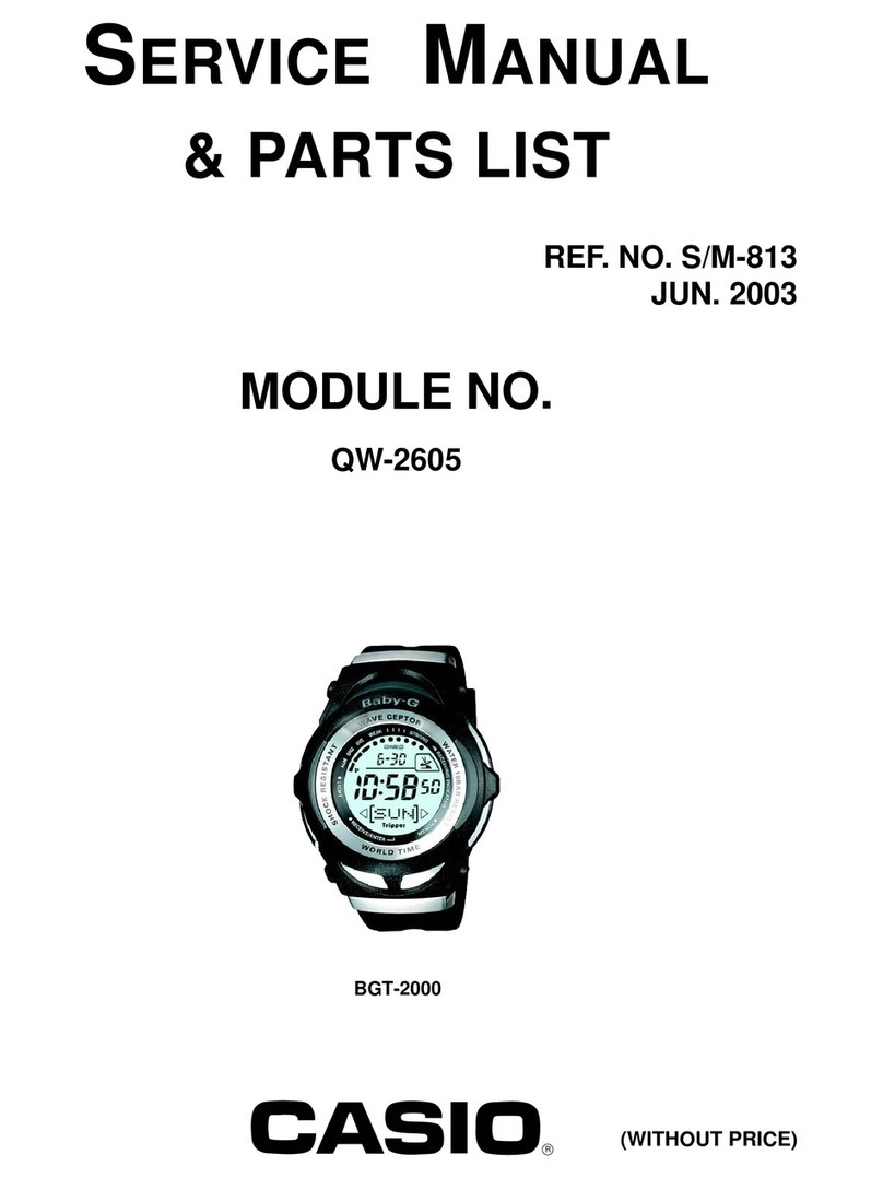 Casio QW-2605 User manual
