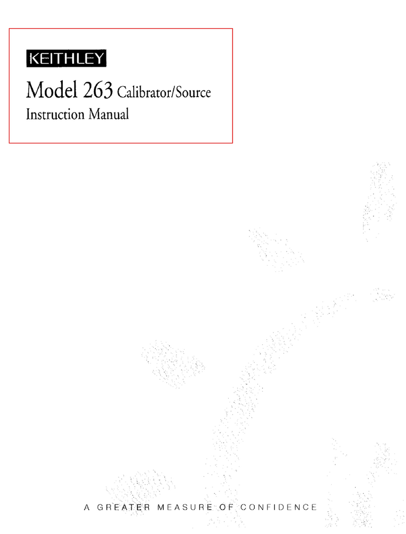 Keithley 263 User manual