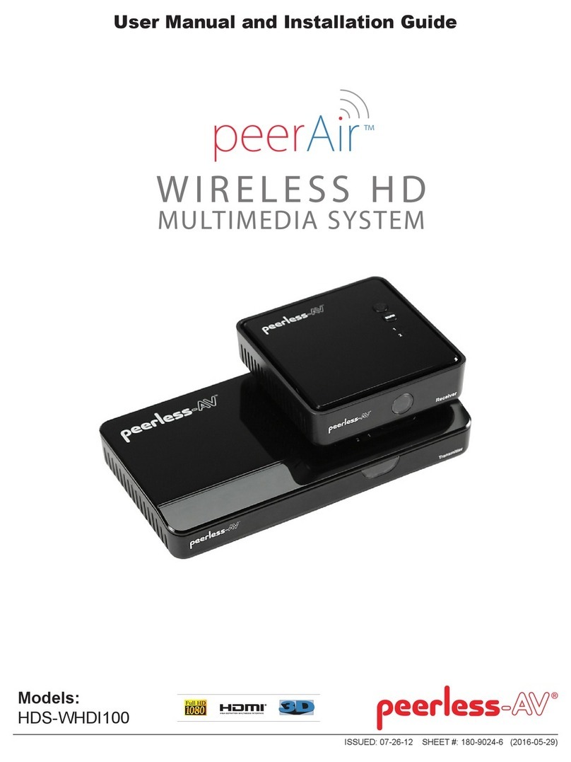 peerAir HDS-WHDI100 User manual