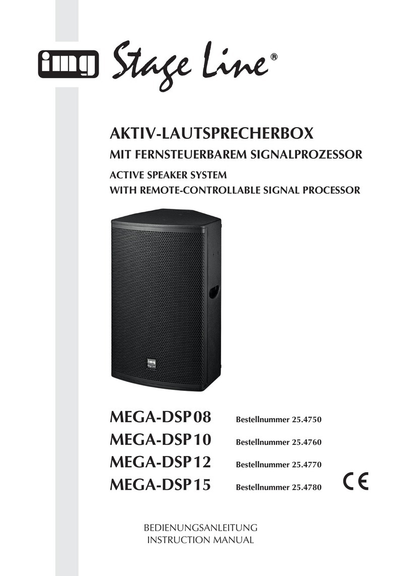IMG STAGE LINE MEGA-DSP 08 User manual