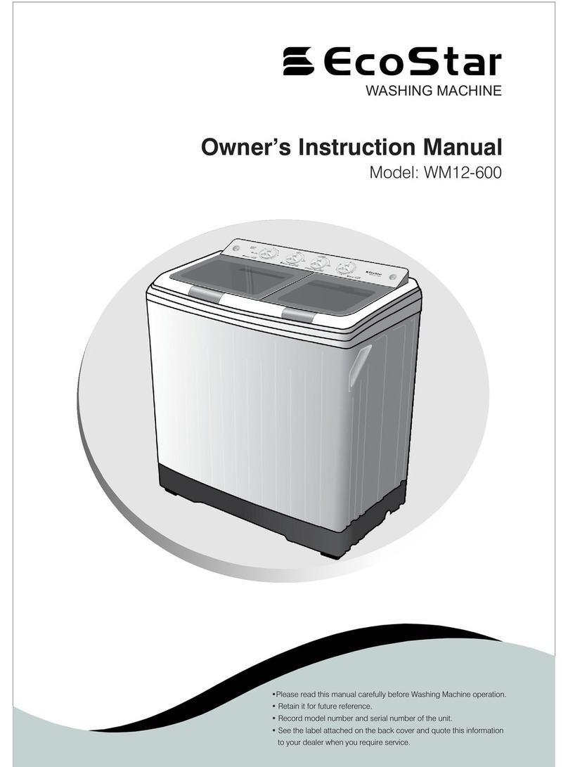 ECOSTAR WM12-600 Owner's instruction manual