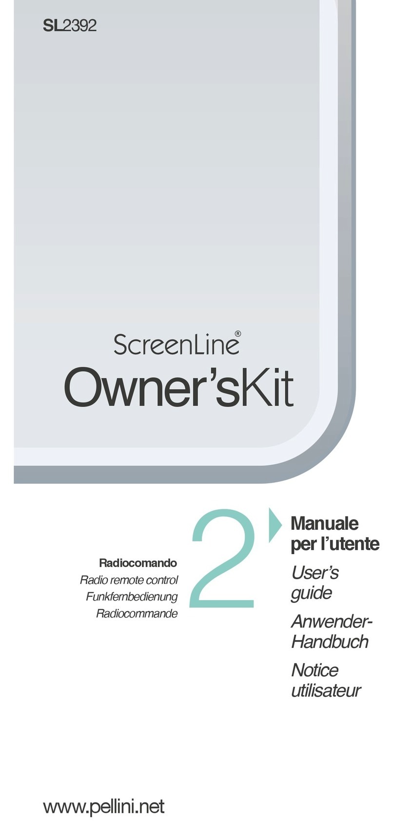 SCREENLINE Owner'sKit SL2392 user guide