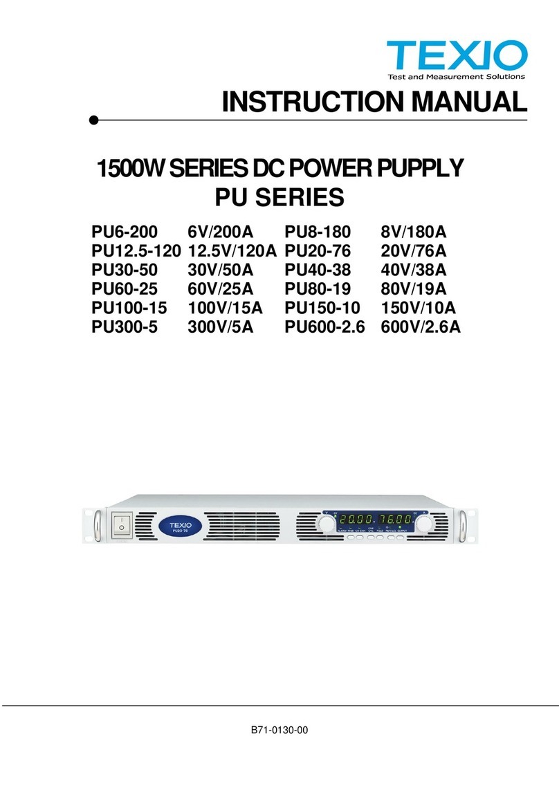 TEXIO PU6-200 User manual