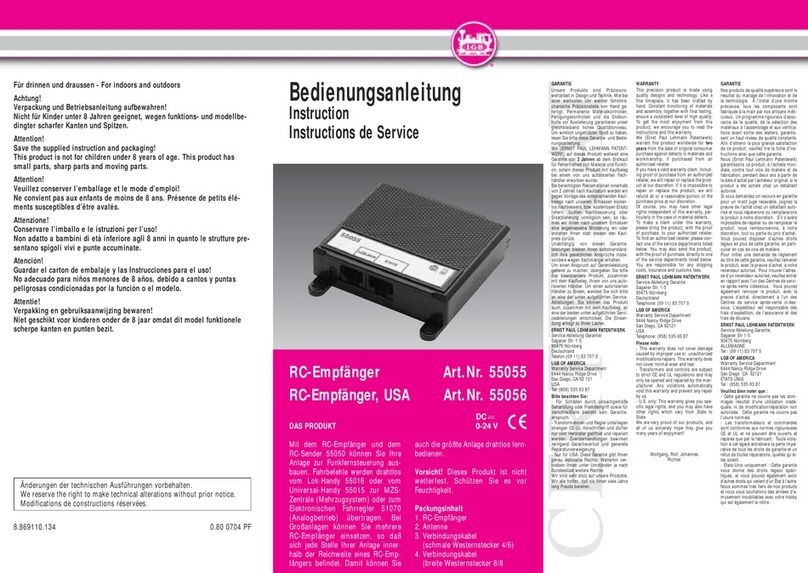LGB 55055 instruction manual
