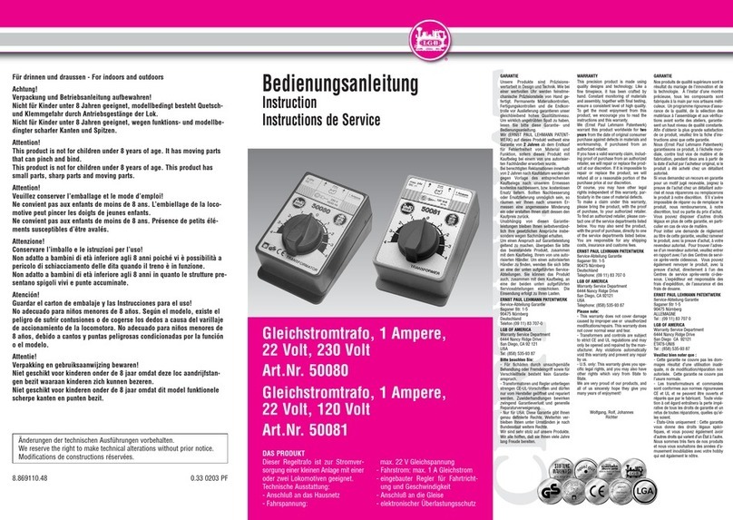 LGB 50080 instruction manual