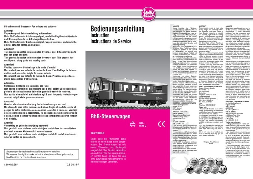LGB 31900 instruction manual