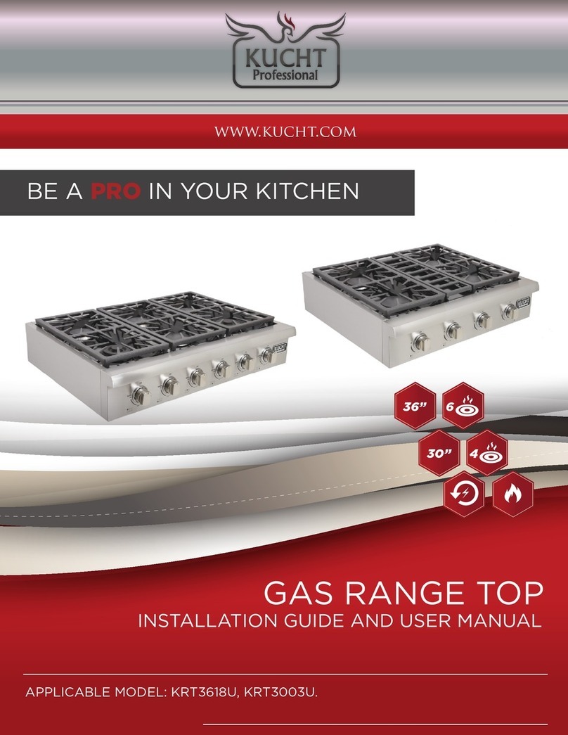 Kucht KRT3618U Installation guide and user's manual