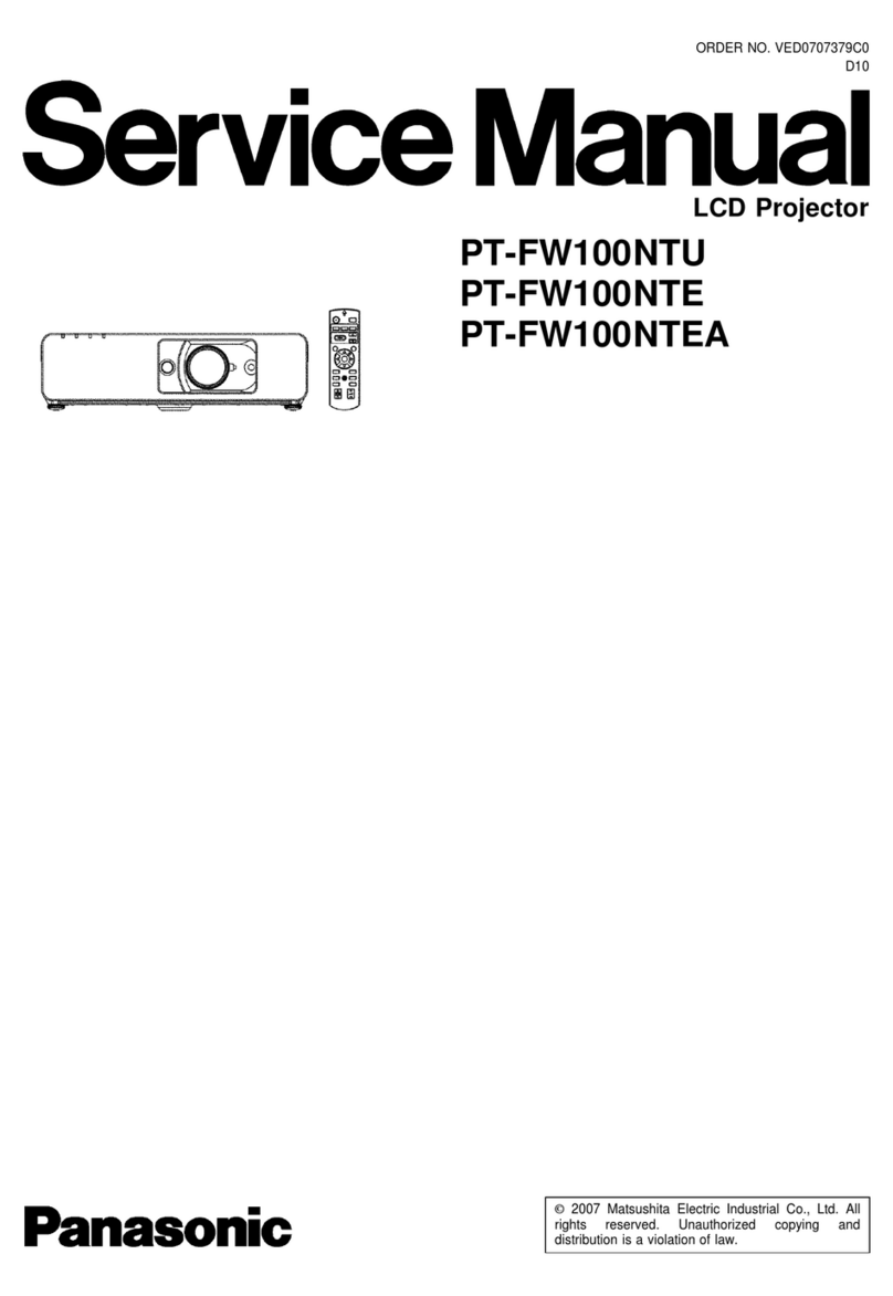 Panasonic PTFW100NTU - LCD PROJEC. WIRELESS User manual