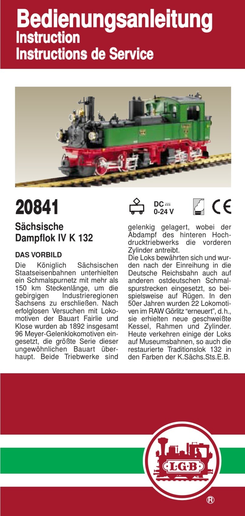 LGB 20841 instruction manual