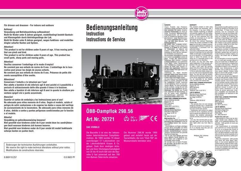 LGB 20721 instruction manual LGB 20721 instruction manual