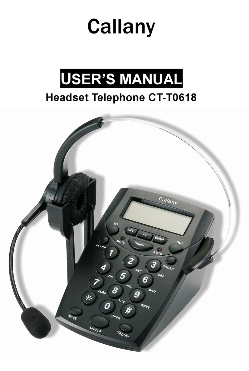 Callany CT-T0618 user manual
