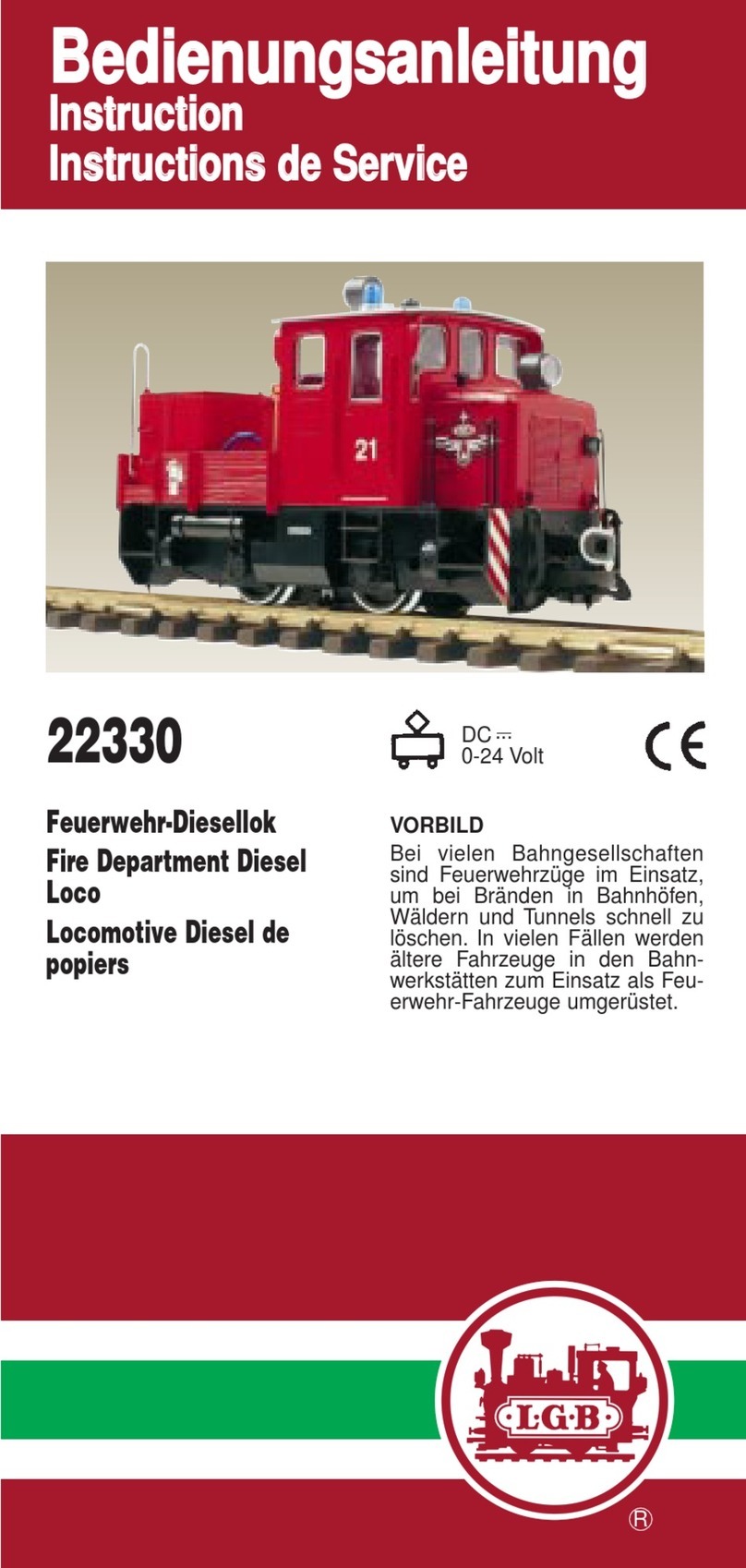 LGB 22330 User manual