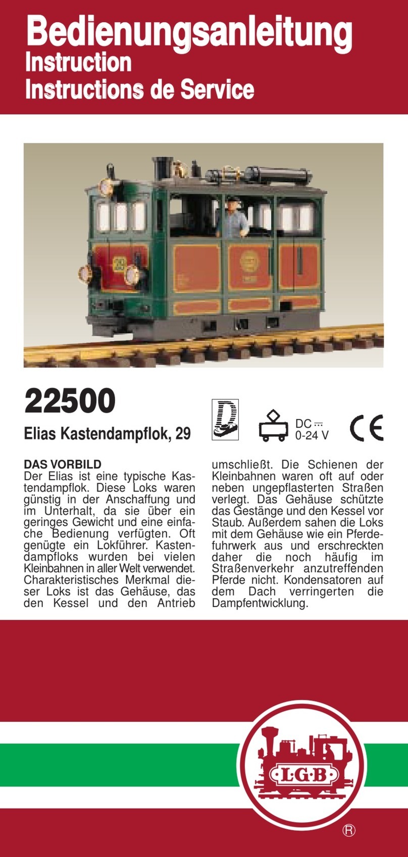 LGB 22500 User manual