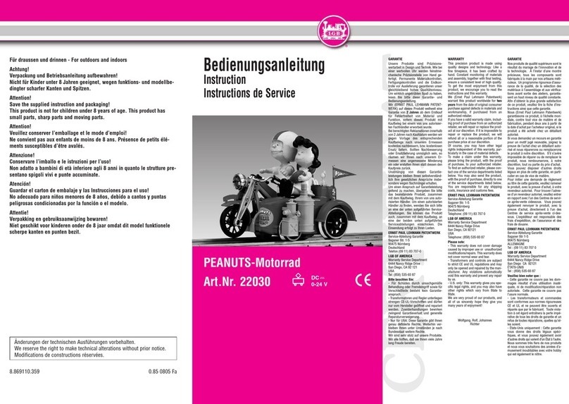LGB 22030 instruction manual