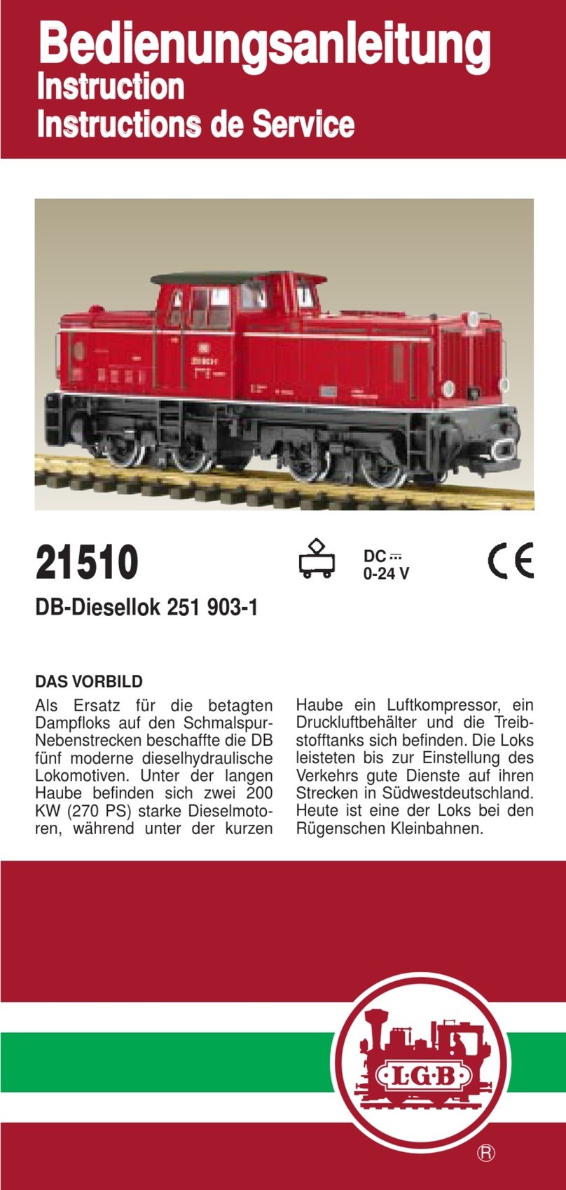 LGB 21510 instruction manual