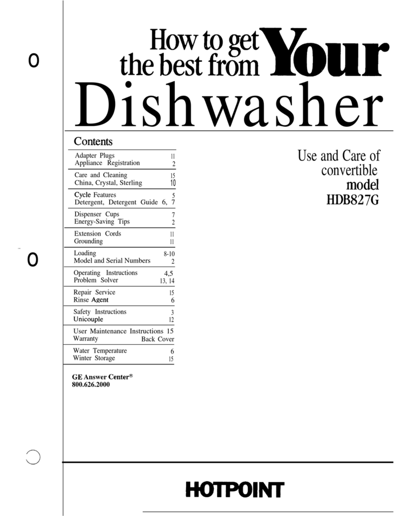 Hotpoint HDB827G User manual