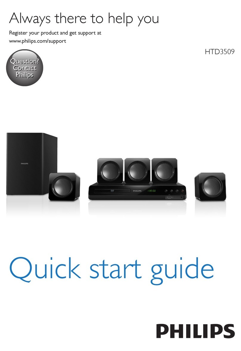 Philips HTD3509 User manual Philips HTD3509 User manual