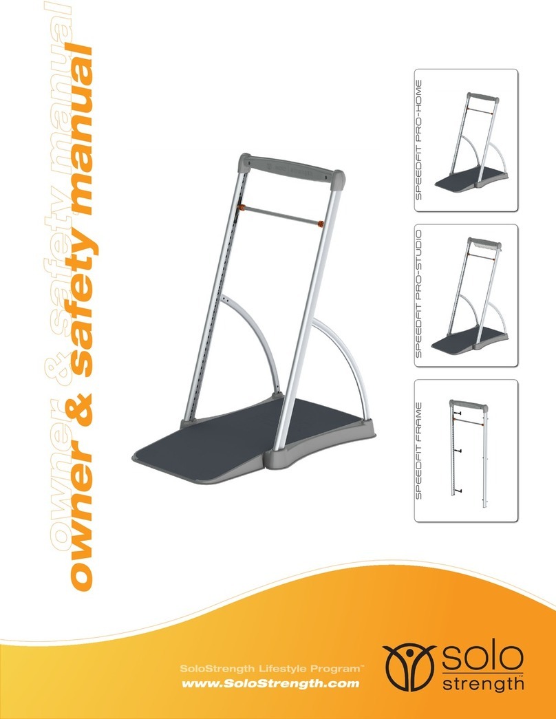 SoloStrength speedfit pro-home Owner's and safety manual