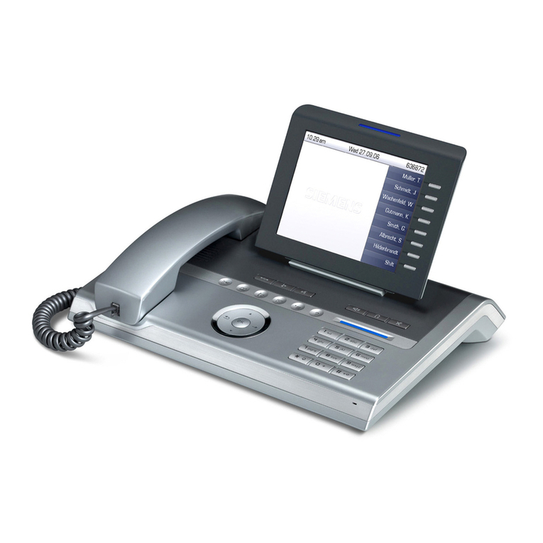 Siemens OpenStage 60 G User manual Siemens OpenStage 60 G User manual