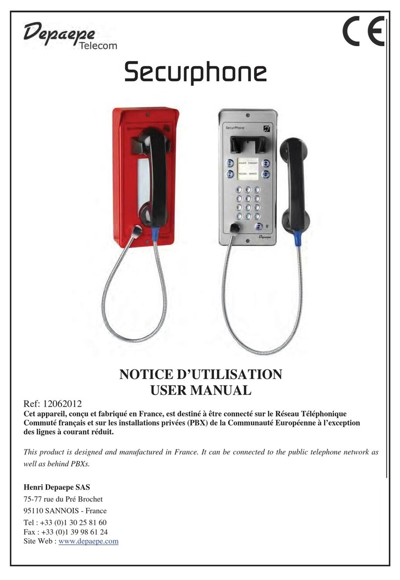 Depaepe Telecom Securphone user manual