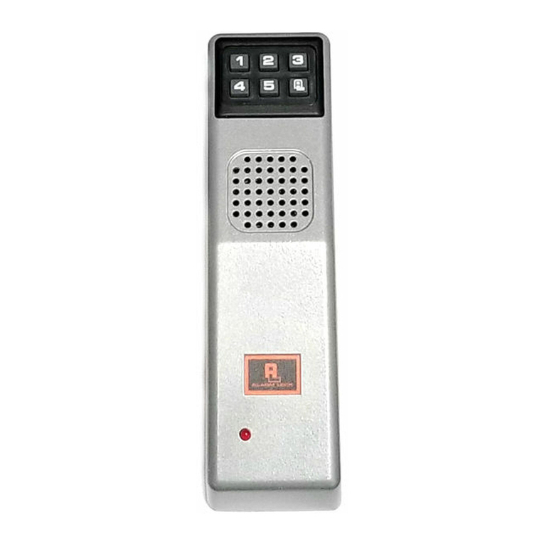 Alarm Lock PG30 User manual Alarm Lock PG30 User manual