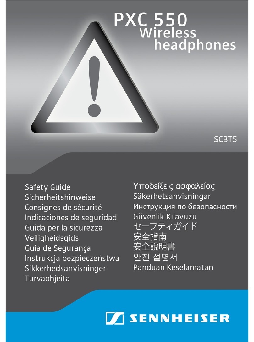 Sennheiser PXC 550 Installation and operating manual