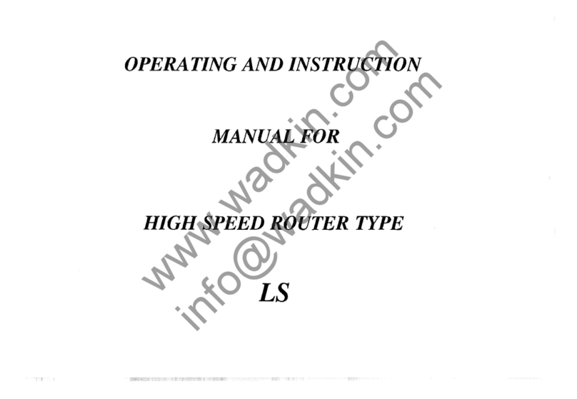 Wadkin LS User manual