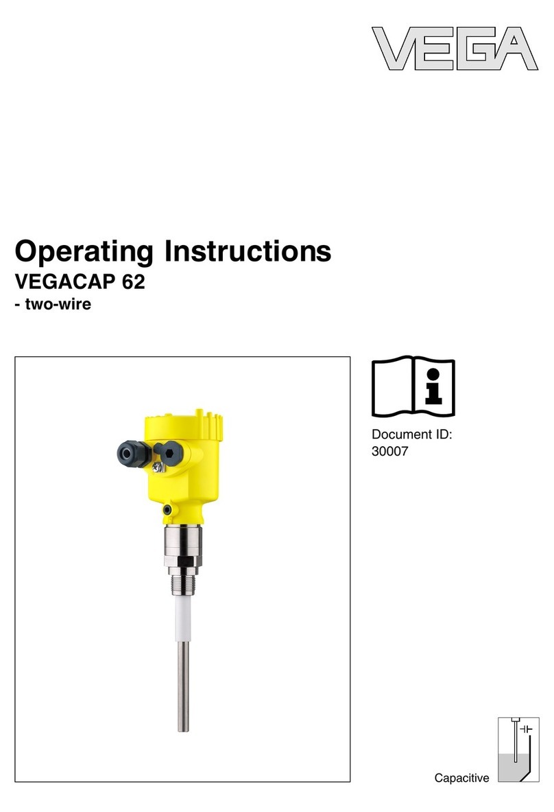 Vega vegacap 62 operating instructions