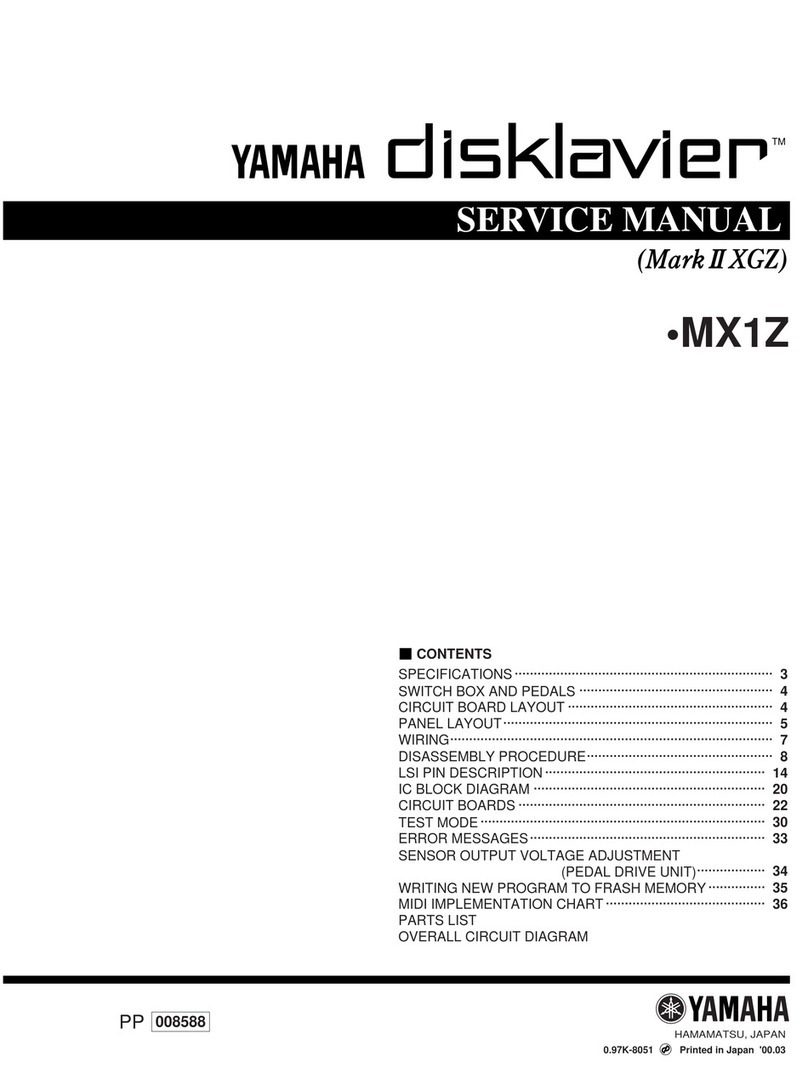 Yamaha DISKLAVIER MX1Z User manual