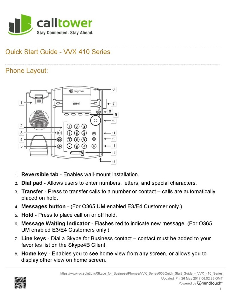 Polycom VVX410 User manual