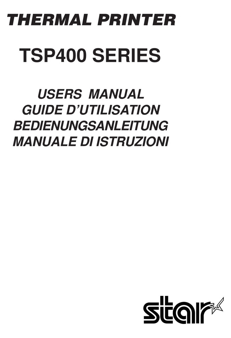 Star TSP400 SERIES User manual