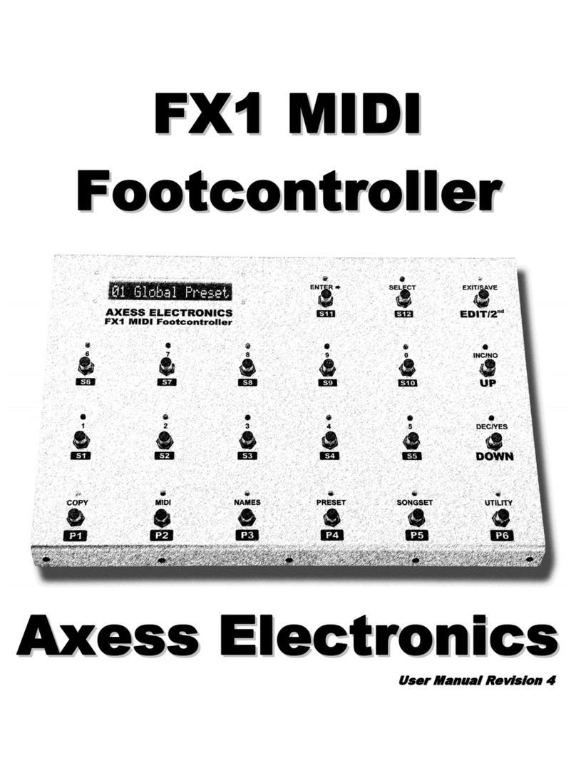 AXESS ELECTRONICS FX1 user manual