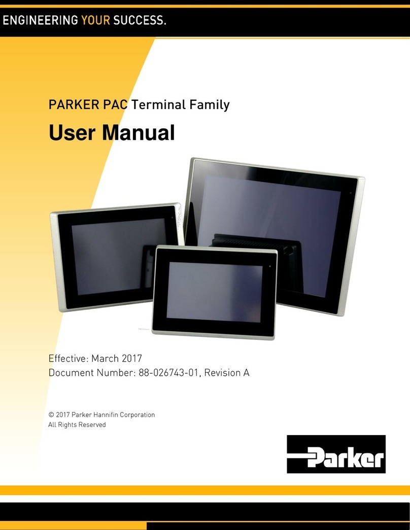 Parker PAC SERIES user manual