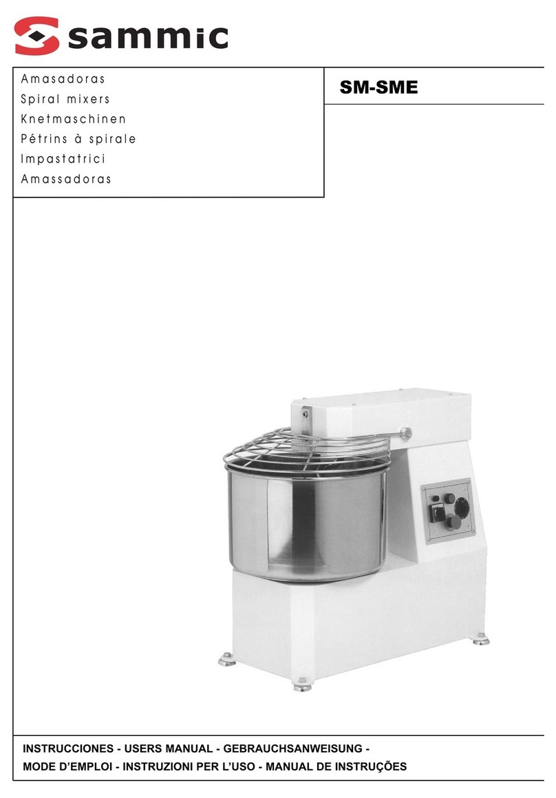Sammic SM User manual